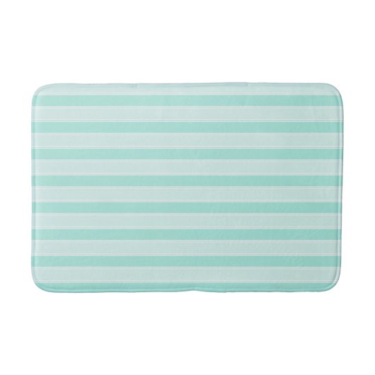 Tapis De Bain Motif à la pinte verte et blanche (Devant)
