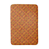 Tapis De Bain Motif à main orange et rouge (Devant (Vertical))
