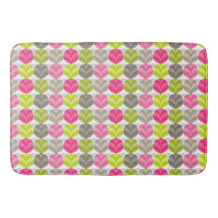 Tapis De Bain Motif à pois rose vert marron coloré