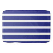 Tapis De Bain Motif à rayures bleu et blanc marine (Devant)