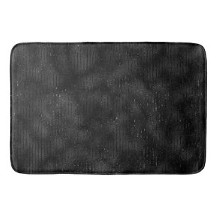 Tapis De Bain Motif à rayures noir et parties scintillant