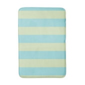 Tapis De Bain Motif à rayures pastel doux - Crème de citron vert (Devant (Vertical))