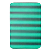 Tapis De Bain Motif à rayures verticales sarcelle (devant Vertical)