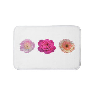 Tapis De Bain Motif à trois fleurs