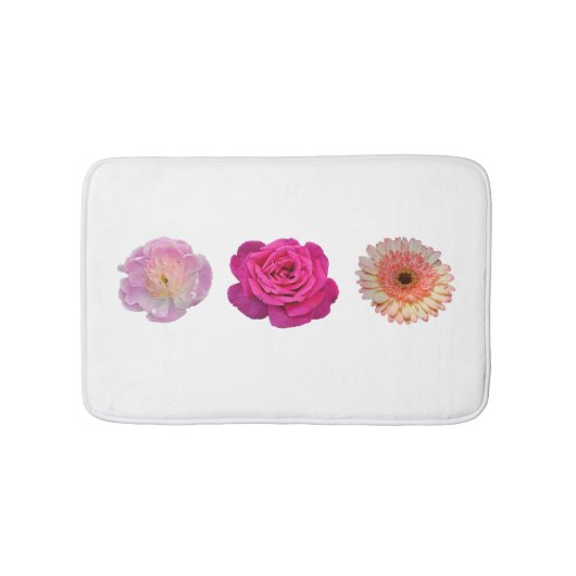 Tapis De Bain Motif à trois fleurs (Devant)