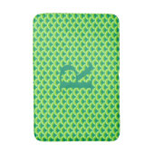Tapis De Bain Motif à vagues Art déco - vert jade (Devant (Vertical))