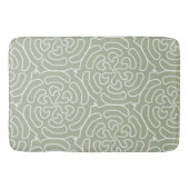 Tapis De Bain Motif abstrait à la sauge ornementale (Devant)