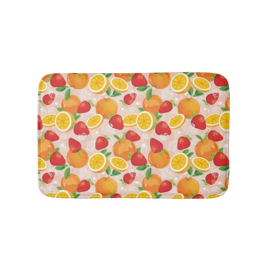 Tapis De Bain Motif abstrait avec la fraise (Devant)