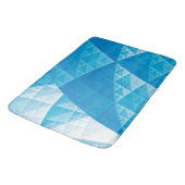 Tapis De Bain Motif abstrait bleu (Angle)