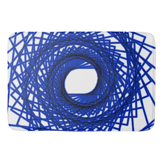 Tapis De Bain motif Abstrait - bleu (Devant)