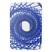 Tapis De Bain motif Abstrait - bleu (devant Vertical)
