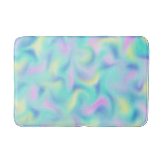 Tapis De Bain Motif Abstrait Blurred Pretty Pastel Swirls (Devant)