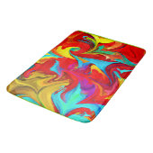 Tapis De Bain Motif Abstrait coloré (Angle)