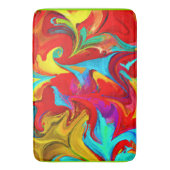 Tapis De Bain Motif Abstrait coloré (devant Vertical)