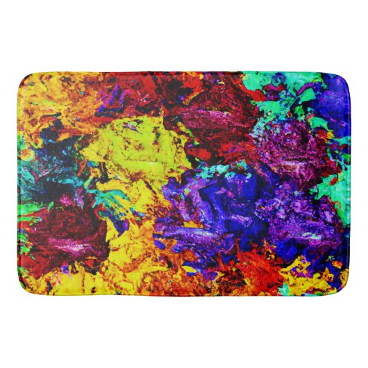 Tapis De Bain Motif Abstrait coloré (Devant)