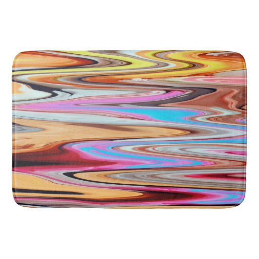 Tapis De Bain Motif abstrait coloré (Devant)