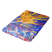 Tapis De Bain Motif Abstrait coloré (Angle)