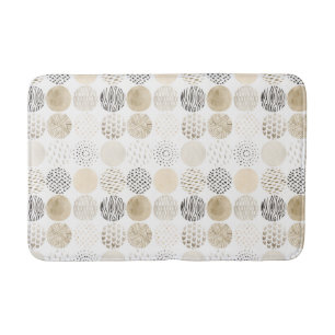 Tapis De Bain Motif abstrait de cercle de neutre