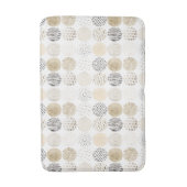 Tapis De Bain Motif abstrait de cercle de neutre (Devant (Vertical))