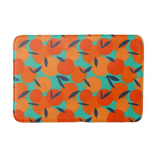 Tapis De Bain Motif Abstrait de fruits orange (Devant)