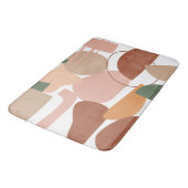 Tapis De Bain Motif Abstrait de ton terrestre (Angle)