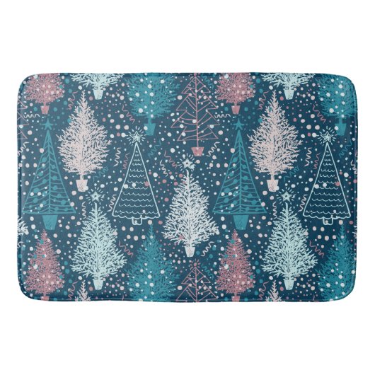 Tapis De Bain Motif Abstrait des arbres de Noël (Devant)