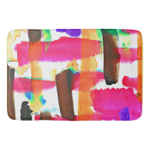 Tapis De Bain Motif Abstrait dynamique dans l'art