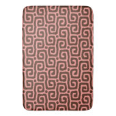 Tapis De Bain Motif abstrait élégant rose et marron (devant Vertical)