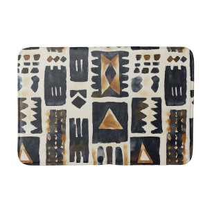 Tapis De Bain Motif Abstrait en tissu de boue