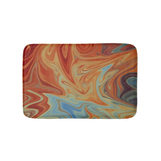 Tapis De Bain Motif abstrait fluide (Devant)