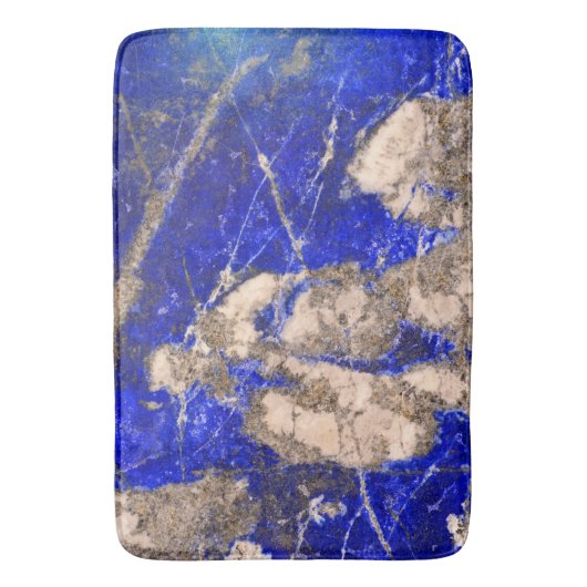Tapis De Bain motif Abstrait Lapis bleu gris granit (devant Vertical)