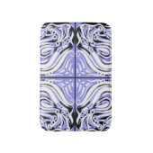 Tapis De Bain Motif Abstrait mauve noir blanc (Devant (Vertical))