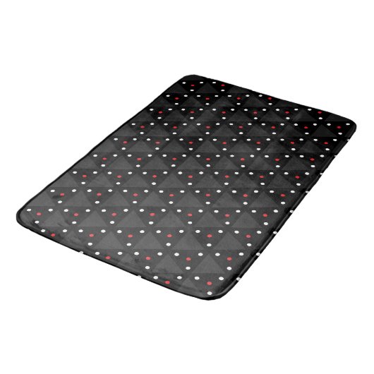Tapis De Bain Motif abstrait moderne de triangle UFO noir (Angle)