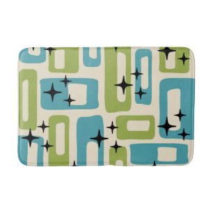 Tapis De Bain Motif Abstrait moderne du milieu du siècle