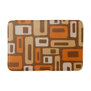 Tapis De Bain Motif Abstrait moderne rétro du milieu du siècle