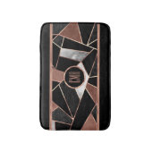 Tapis De Bain Motif Abstrait Monogram Rose Gold (Devant (Vertical))