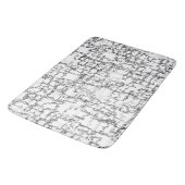 Tapis De Bain Motif abstrait noir et blanc (Angle)