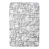 Tapis De Bain Motif abstrait noir et blanc (devant Vertical)