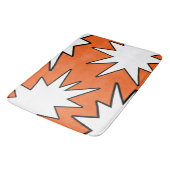 Tapis De Bain motif Abstrait - orange (Angle)