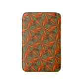 Tapis De Bain Motif Abstrait orange et vert 2 (Devant (Vertical))