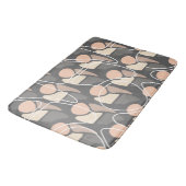 Tapis De Bain Motif Abstrait rétro Peach Slate Grey (Angle)
