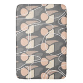 Tapis De Bain Motif Abstrait rétro Peach Slate Grey (devant Vertical)