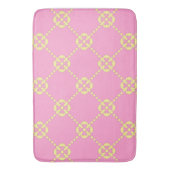 Tapis De Bain Motif abstrait rose et jaune (devant Vertical)