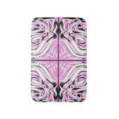 Tapis De Bain Motif Abstrait rose noir (Devant (Vertical))