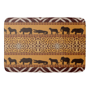 Tapis De Bain Motif africain moderne de Cheetah