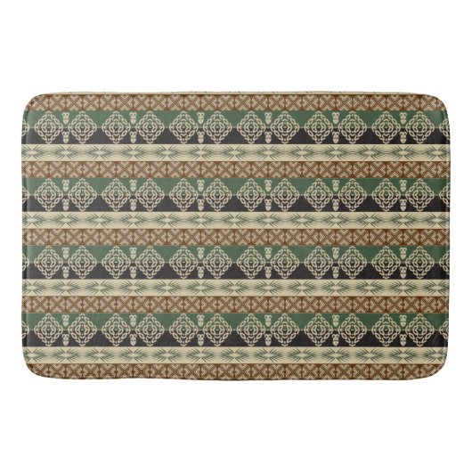 Tapis De Bain motif africain tribal ethnique (Devant)