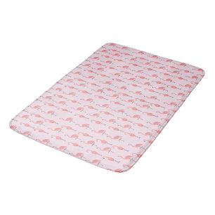 Tapis De Bain Motif aléatoire d'oiseau flamant rose