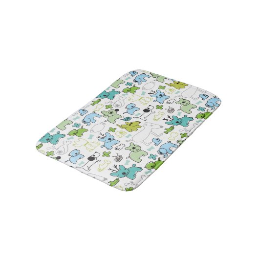 Tapis De Bain motif animal d'arrière - plan d'enfants (Angle)