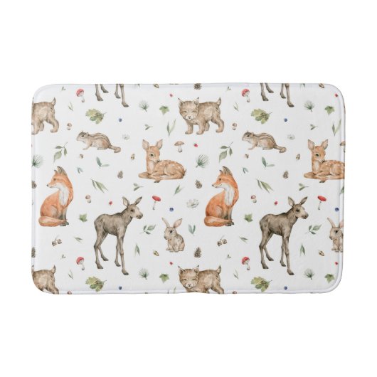 Tapis De Bain Motif animal de bois mou (Devant)
