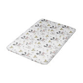 Tapis De Bain Motif animal de griffonnage de région boisée (Angle)